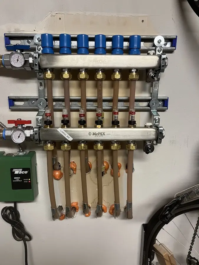 Plumber performing Gas Leak Detection at a residential property in Ridgefield Park village